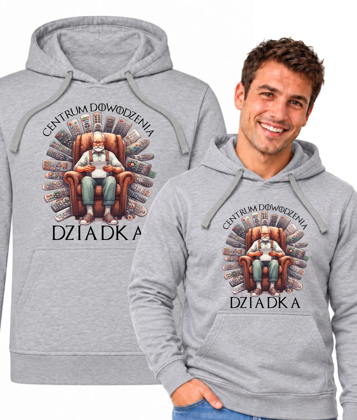 Bluza z kapturem dla dziadka - Centrum dowodzenia D28