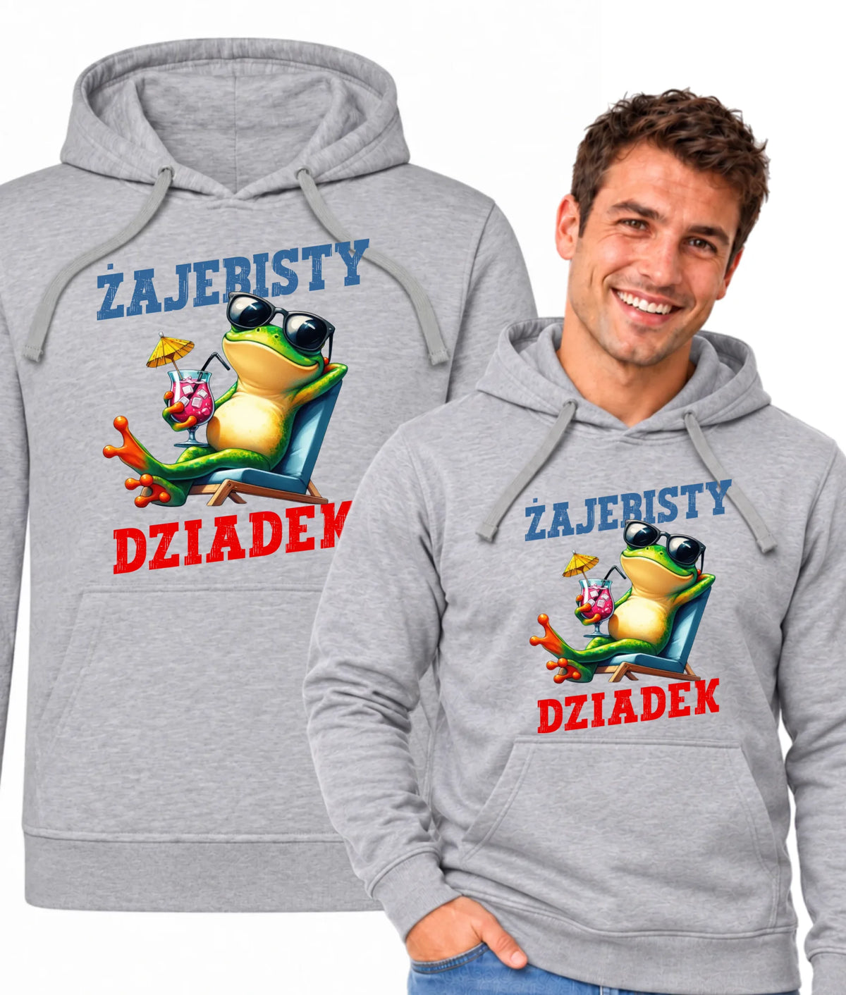 Bluza z kapturem dla dziadka - Żajebisty dziadek D27