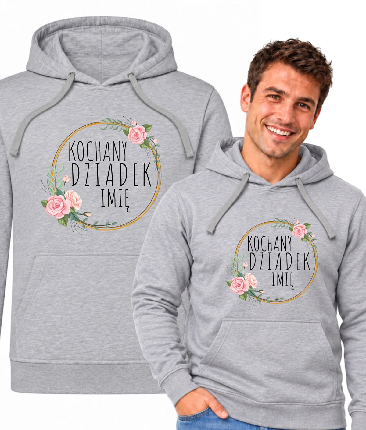 Bluza z kapturem dla dziadka - Kochany Dziadek - personalizowana D10