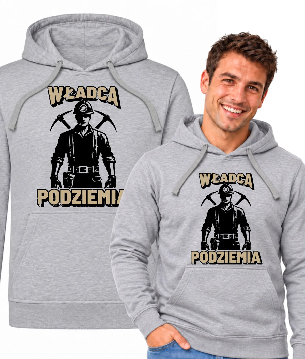 Bluza męska z kapturem dla górnika - Władca Podziemia