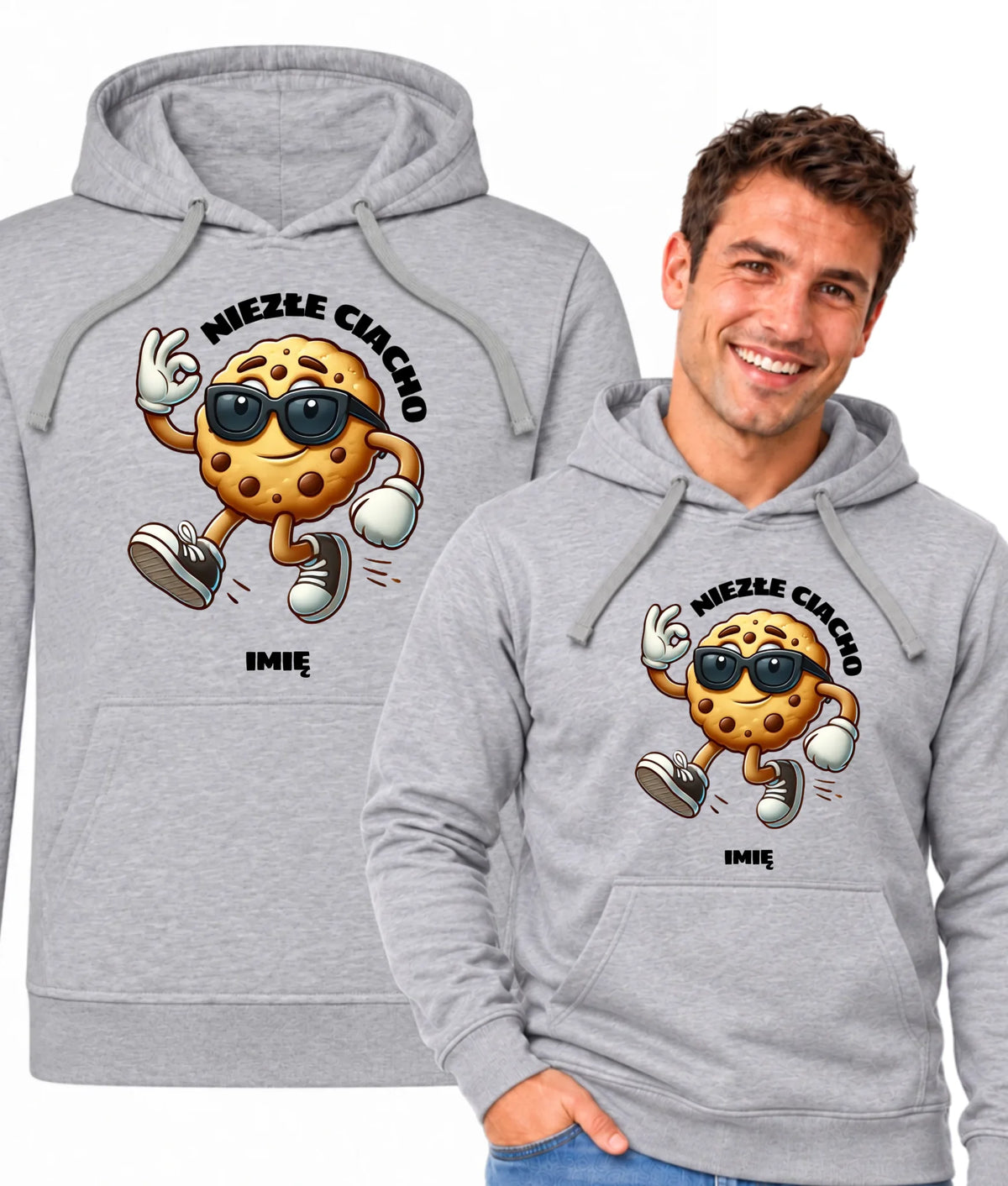 Bluza męska z kapturem - Niezłe ciacho - personalizowana DCH31