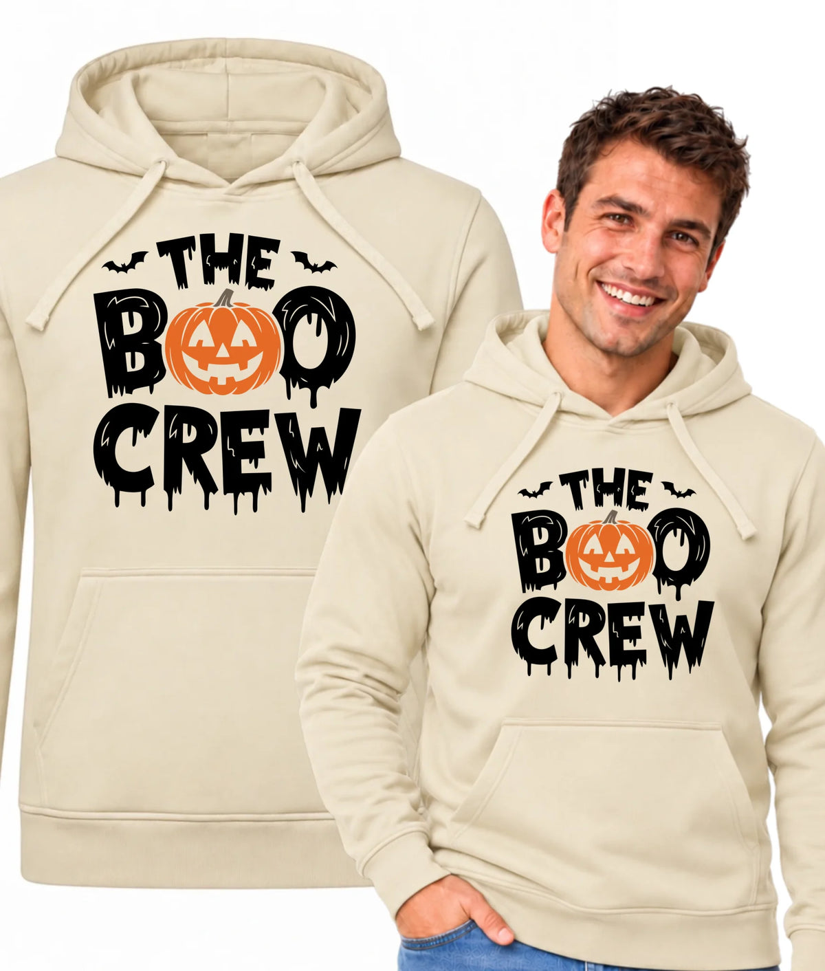 Bluza męska z kapturem na Halloween - The Boo Crew HL12