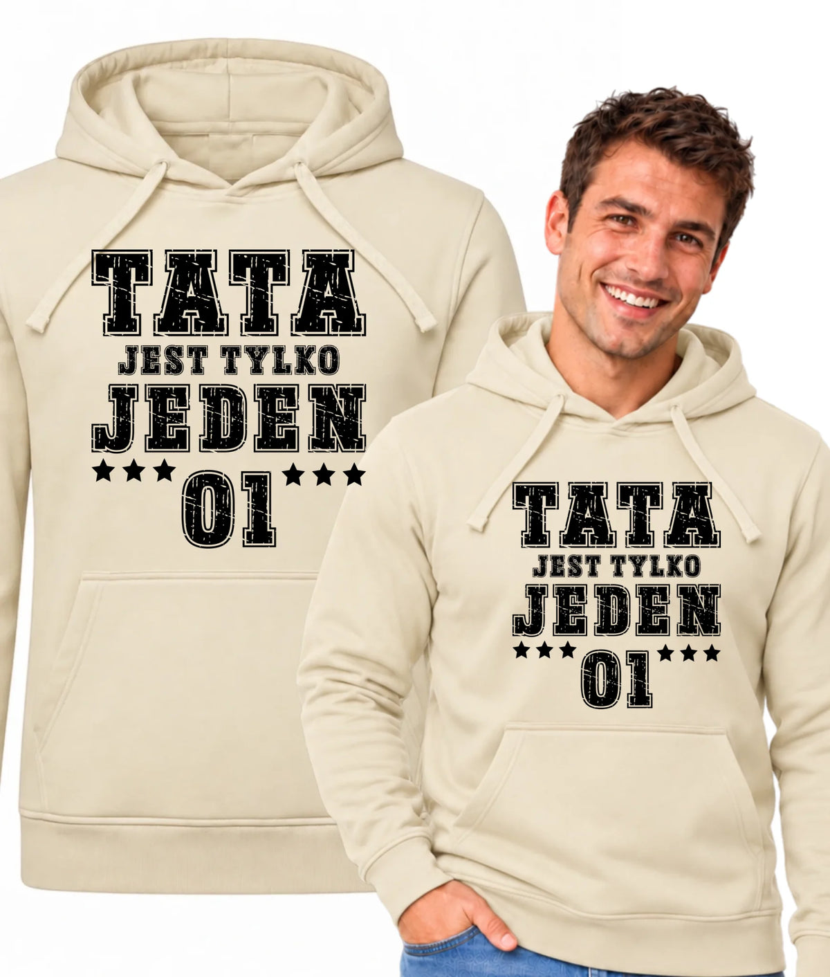Bluza z kapturem dla taty - Tata jest tylko jeden DT33
