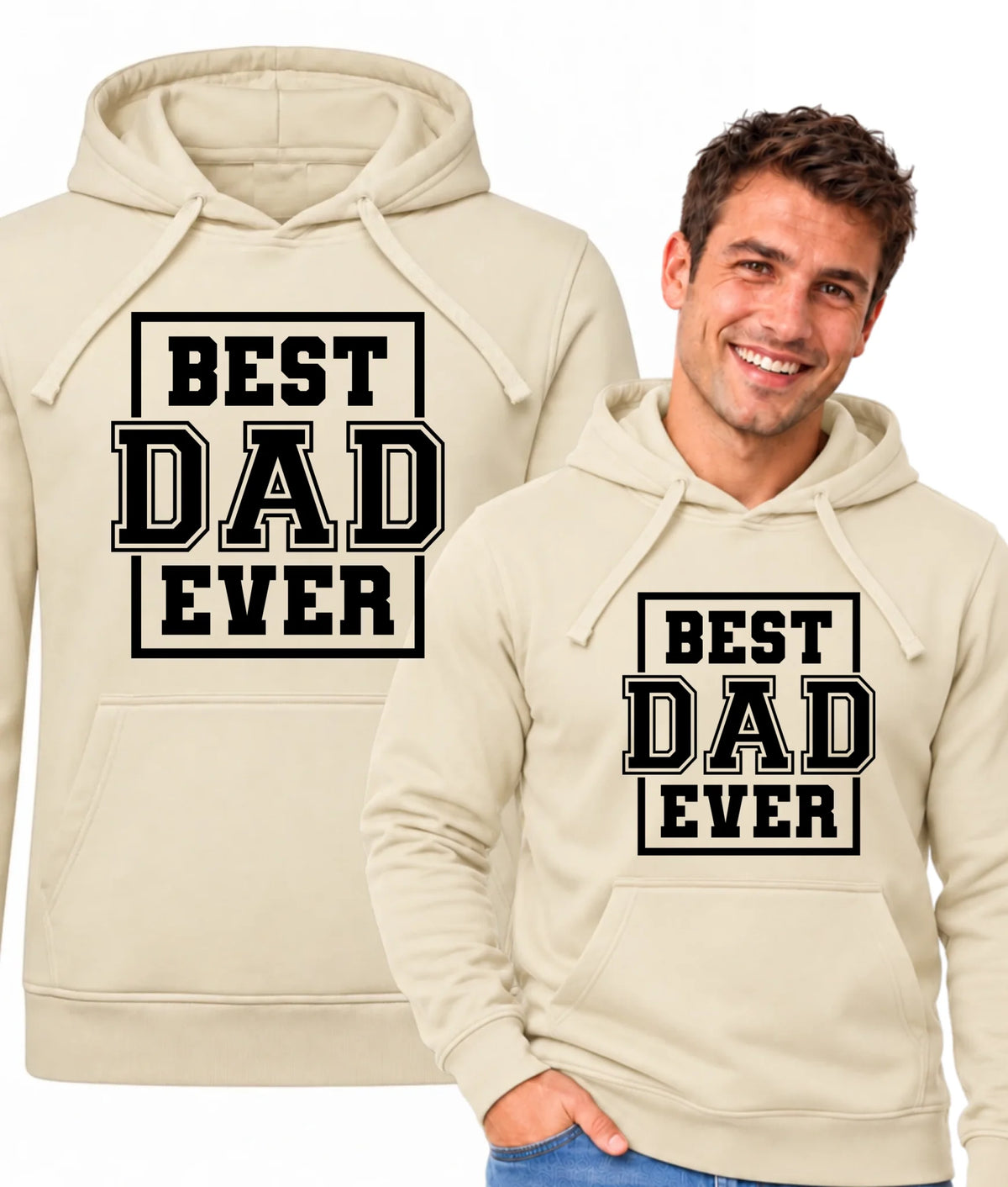 Bluza z kapturem dla taty - Best dad ever DT27