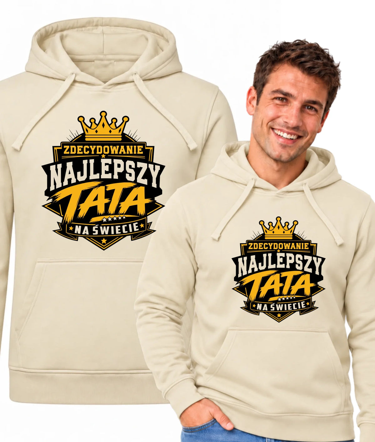 Bluza z kapturem dla taty - Zdecydowanie najlepszy tata na Świecie DT25