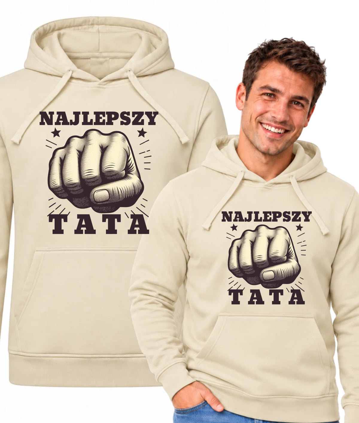 Bluza z kapturem dla taty - Najlepszy tata DT22