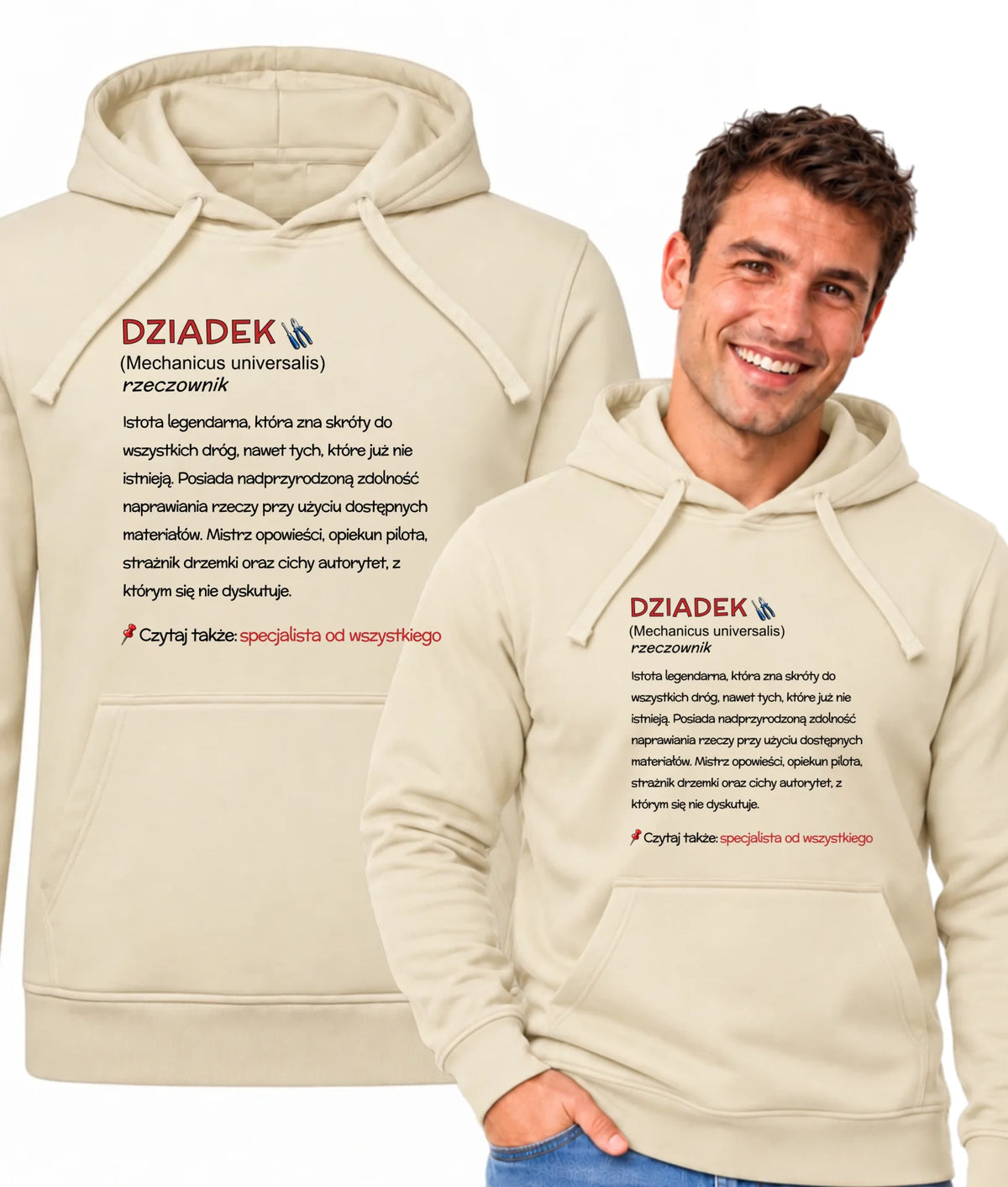 Bluza z kapturem dla dziadka - Dziadek śmieszna definicja D43