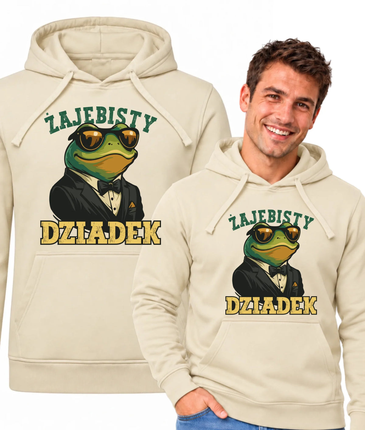 Bluza z kapturem dla dziadka - Żajebisty dziadek D42
