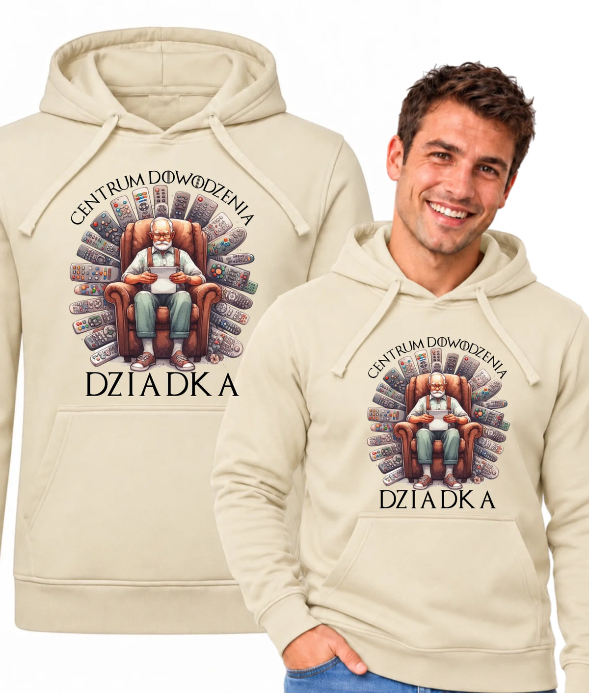 Bluza z kapturem dla dziadka - Centrum dowodzenia D28