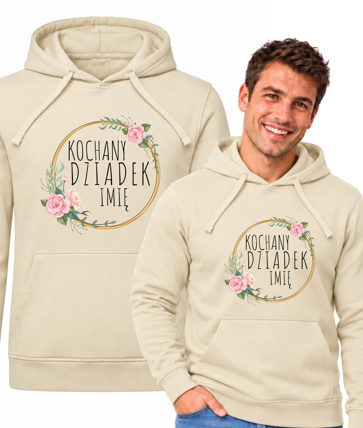 Bluza z kapturem dla dziadka - Kochany Dziadek - personalizowana D10