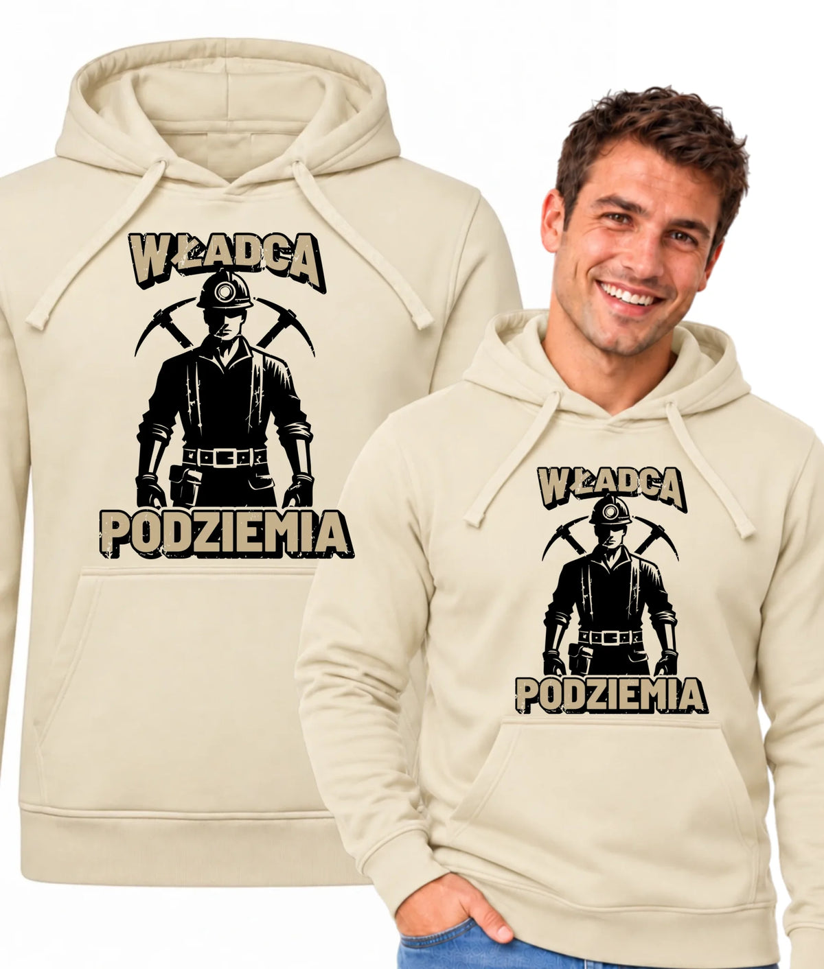 Bluza męska z kapturem dla górnika - Władca Podziemia